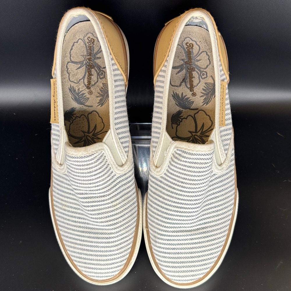 Tommy Bahama Striped Slip-On Sneakers